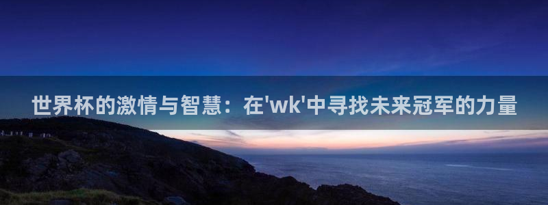 世界杯赛程表：世界杯的激情与智慧：在\'wk\'中寻找未来冠军的力量
