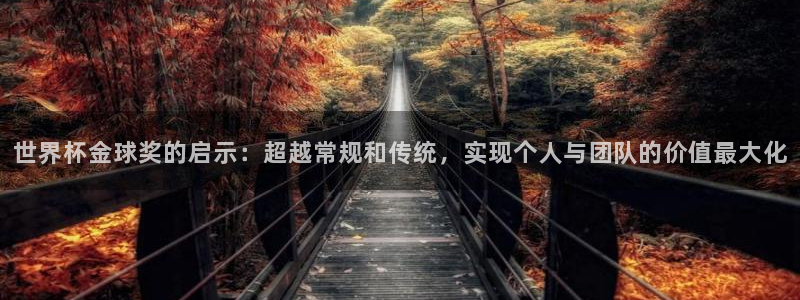 世界杯葡萄牙赛程:世界杯金球奖的启示:超越常规和传统,实现个人与团队的价值最大化